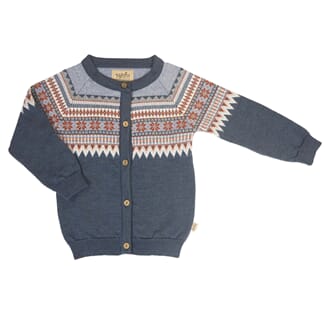 Sky Strikkejakke Shady Blue - MeMini