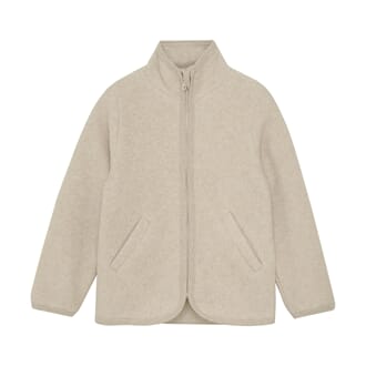 Jacket Cotton Fleece camel melange - Huttelihut