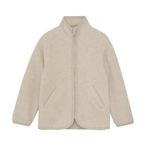 Jacket Cotton Fleece camel melange - Huttelihut