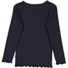 0151e-007 - Rib T-Shirt Lace LS - 1378 midnight blue - Extra 1