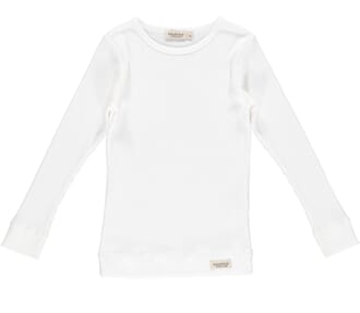 Plain Tee LS gentle white - MarMar