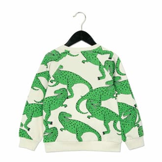 T-Rex Aop Sweatshirt green - Mini Rodini