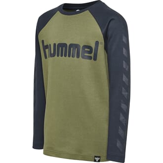 Lukas T-Shirt L/S burnt olive  - Hummel