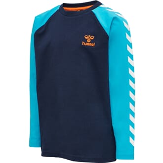 Michael T-Shirt L/S scuba blue - Hummel