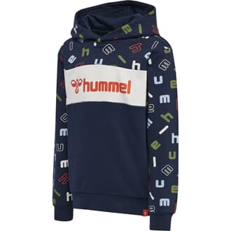 Letters Hoodie black iris - Hummel