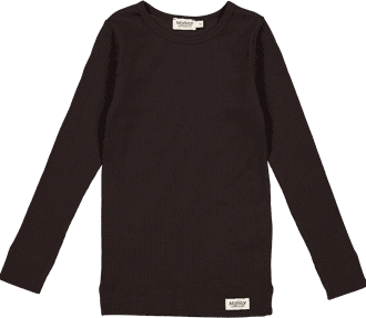 Plain Tee LS dark chocolate - MarMar