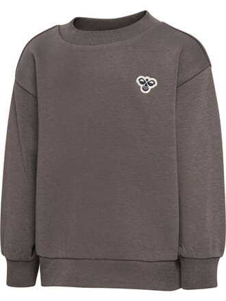 Mini Loose Crewneck Bee dark gull gray - Hummel