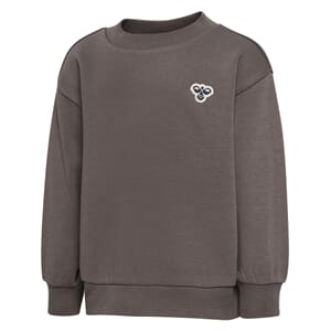 Mini Loose Crewneck Bee dark gull gray - Hummel