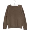 Knit Pullover Eskild brown melange - Wheat