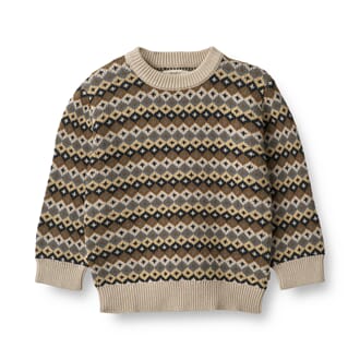 Jacquard Pullover multi blue - Wheat