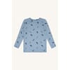 Austin T-shirt LS Lizards light blue - Hust & Claire
