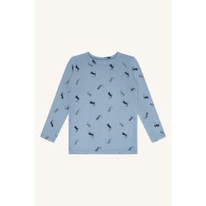 Austin T-shirt LS Lizards light blue - Hust & Claire