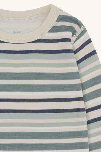 Abba genser ull/bambus Stripes  - Hust & Claire