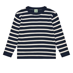Long Sleeve Tee dark navy/ecru - Fub