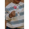 F1812 - BENNY LS POLO - SANDSHELL STRIPE - Extra 1