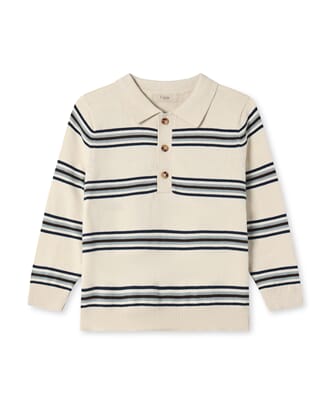 Benny Ls Polo sandshell stripe - Fliink