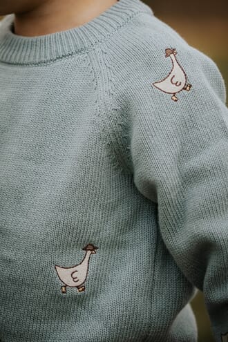 Mahdi Knit Pullover slate - Fliink