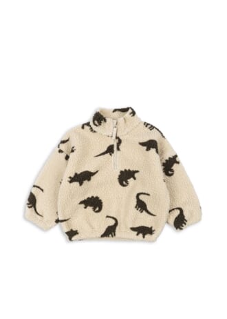 Jody Teddy Half Zip dino silhouette - Konges Sløjd