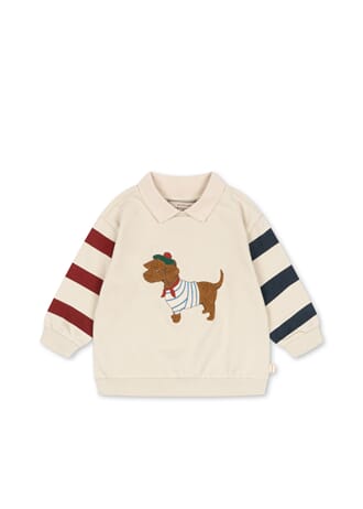 Spotty Sweat Shirt brown rice - Konges Sløjd