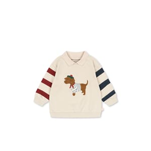 Spotty Sweat Shirt brown rice - Konges Sløjd