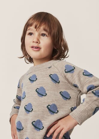 Belou Knit Blouse planet - Konges Sløjd