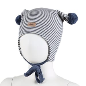 Striped windproof hat blue - Kivat