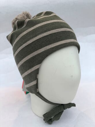 Striped windproof hat green - Kivat