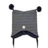 Striped hat star navy/petrol - Kivat