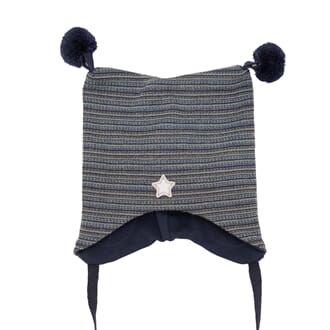 Striped hat star navy/petrol - Kivat