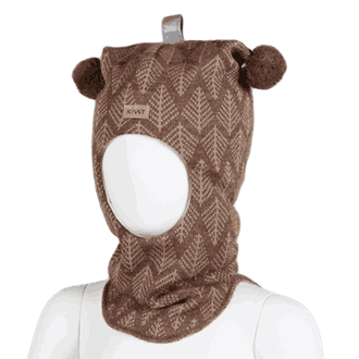 Hood with sprig patterns cinnamon - Kivat