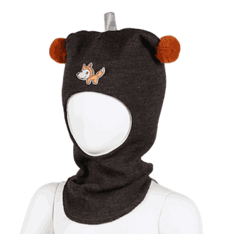 Fox hood dark brown - Kivat