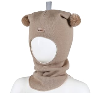 Wool hood Kivat logo latte - Kivat