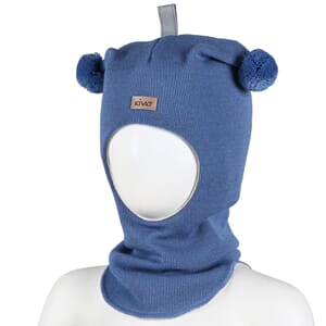 Wool hood Kivat logo clear blue - Kivat