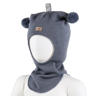 Hood with Kivat-logo pigeon blue - Kivat