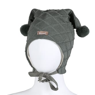 Cable hat leaf green - Kivat