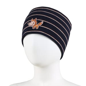 Windproof striped headband fox navy - Kivat