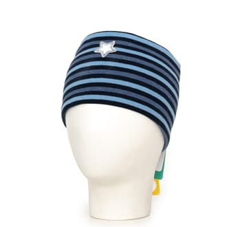 Striped headband windproof navy/light blue - Kivat
