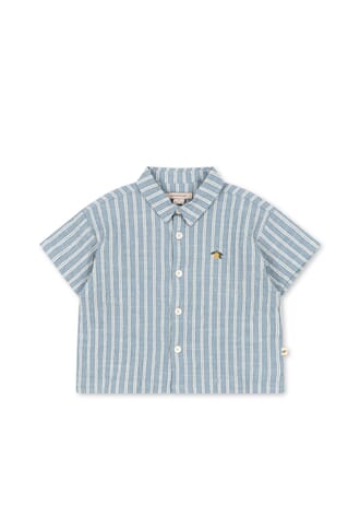 Elliot Ss Shirt trio bleu stripe - Konges Sløjd