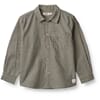 Shirt Ole black coal stripe - Wheat