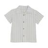 Shirt SS Woven Stripe silver sage - Huttelihut