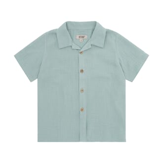 Shirt SS Muslin gray mist - Huttelihut
