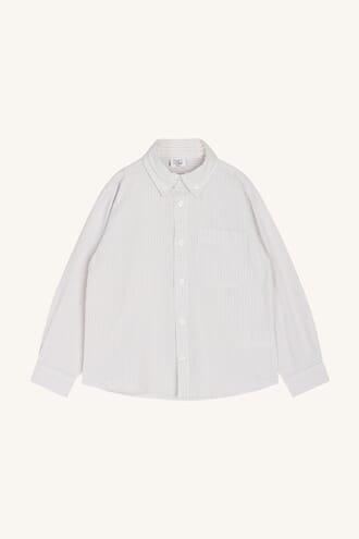 Ruben Shirt Stripe cement - Hust & Claire