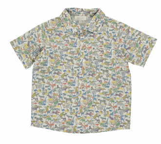 Theo Shirt Safari Green - Olivier London