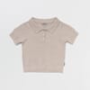 T-shirt w/collar Lys beige - Lillelam
