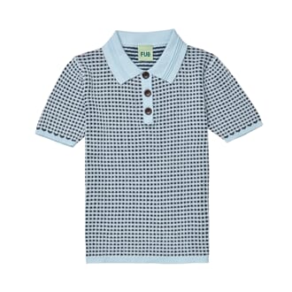 Polo Shirt light blue/dark navy - Fub