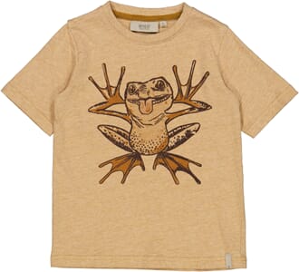 T-Shirt Frog warm melange - Wheat