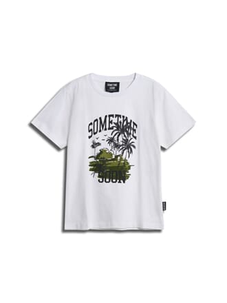 Palm T-Shirt S/S bright white - Sometime Soon