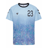 Shimmer T-Shirt S/S skyway/black - Hummel