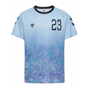 Shimmer T-Shirt S/S skyway/black - Hummel