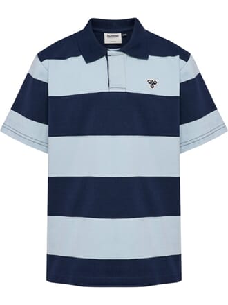 Jr Loose Striped Polo S/S Bee dress blues - Hummel